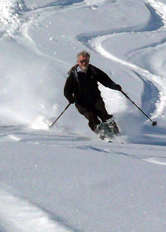 nochmals ich Abfahrt vom Piz Campagnung